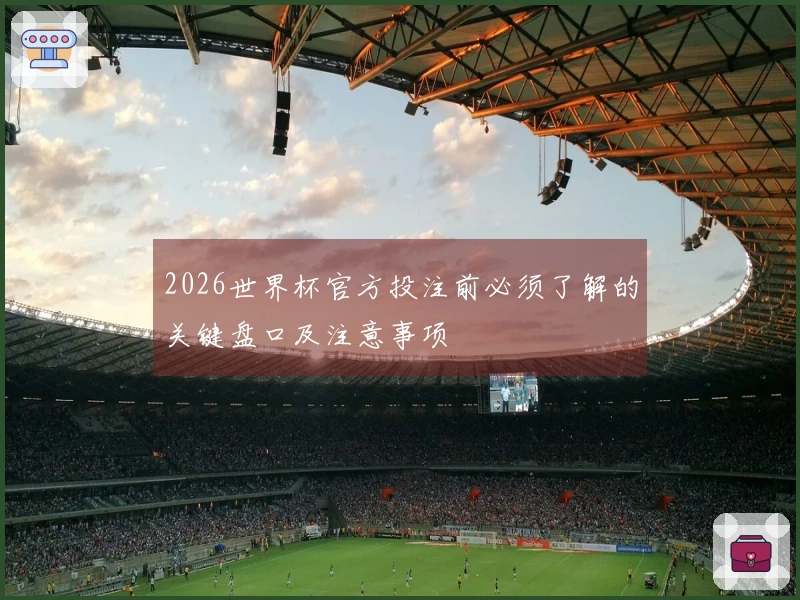 2026世界杯官方投注前必须了解的关键盘口及注意事项